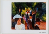 August Macke Promenade mit weiem Mdchen in Halbfigur 1914